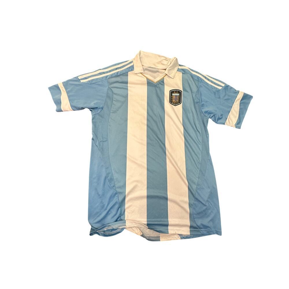 Adidas Blue White Ezequiel Pocho Messi Authentic Argentina Jersey Size